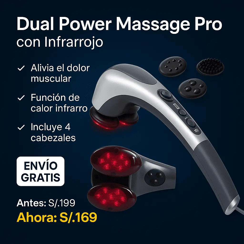 MASAJEADOR INFRARROJO PROFESIONAL DE DOBLE CABEZAL