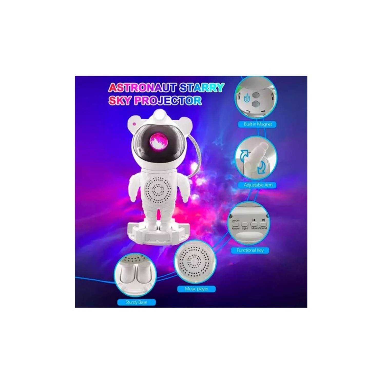 PROYECTOR ASTRONAUTA CON SPEAKER