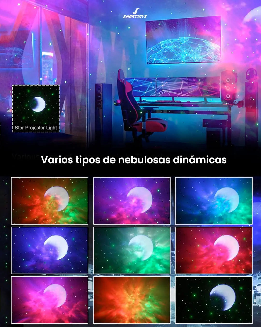PROYECTOR ASTRONAUTA CON SPEAKER
