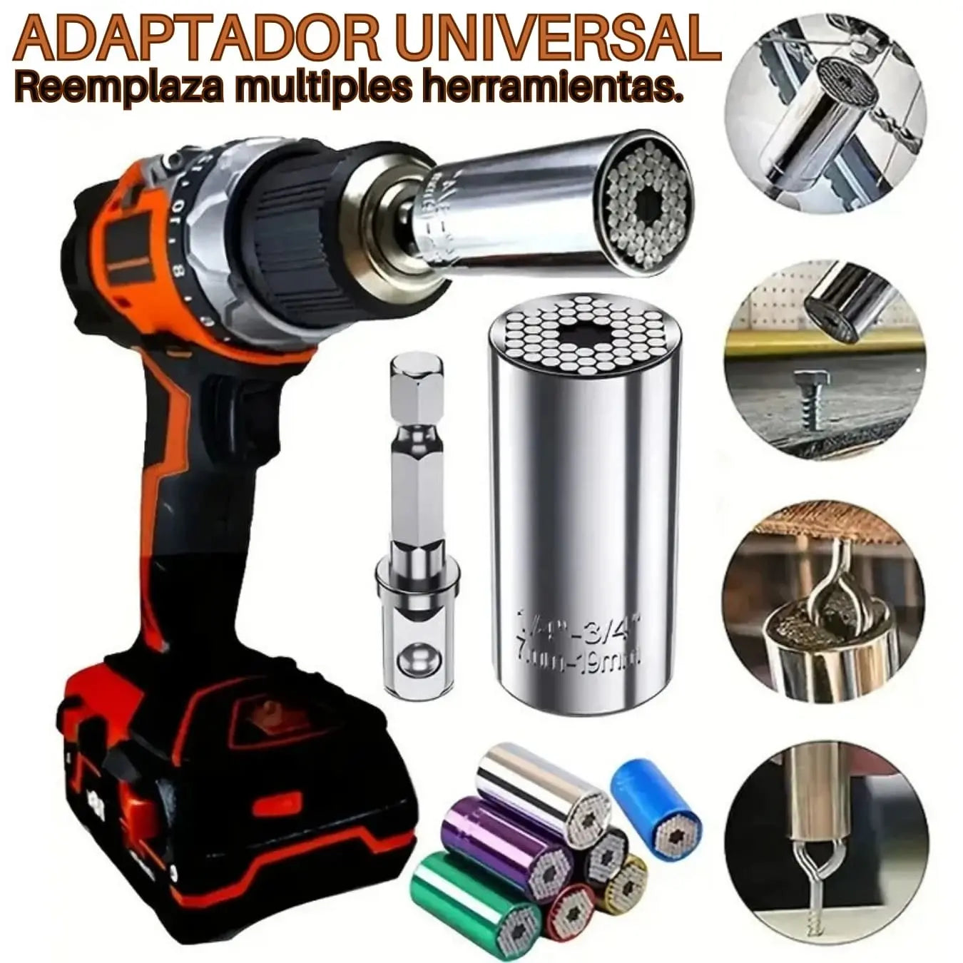 DADO UNIVERSAL DE 1/4"-3/4"