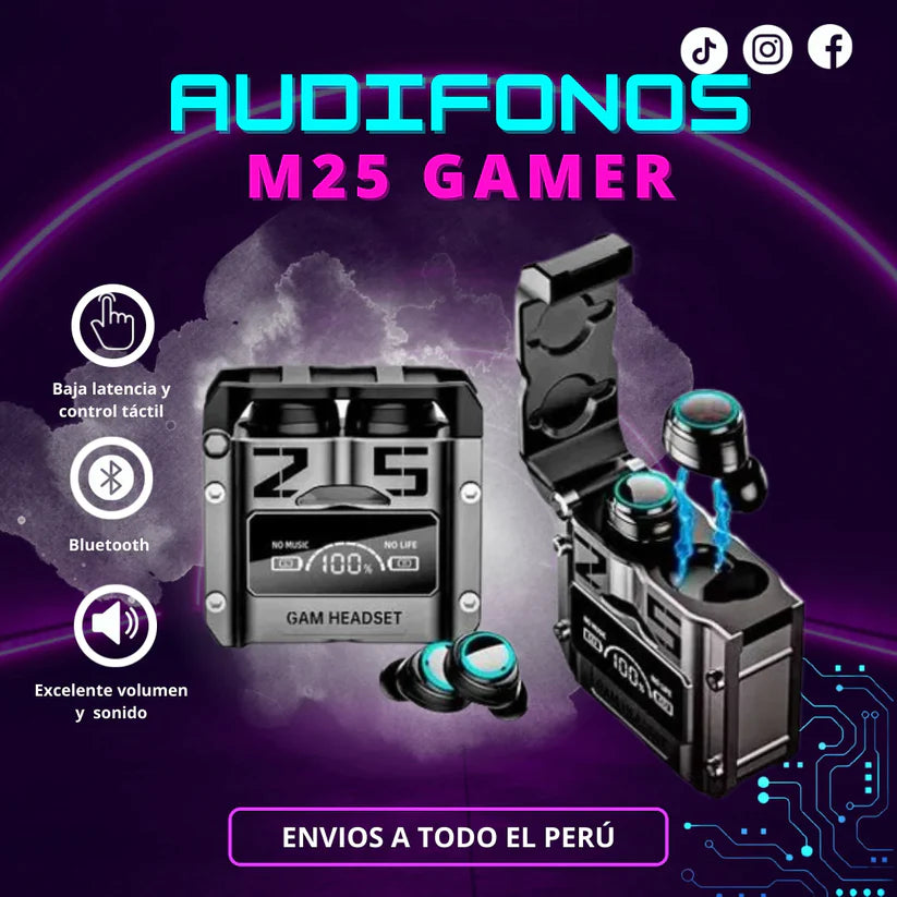 Audifonos M25 Futurista ProGaming