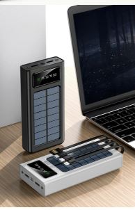 CARGADOR PORTATIL CON PANEL SOLAR